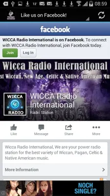 Wicca Radio International android App screenshot 1